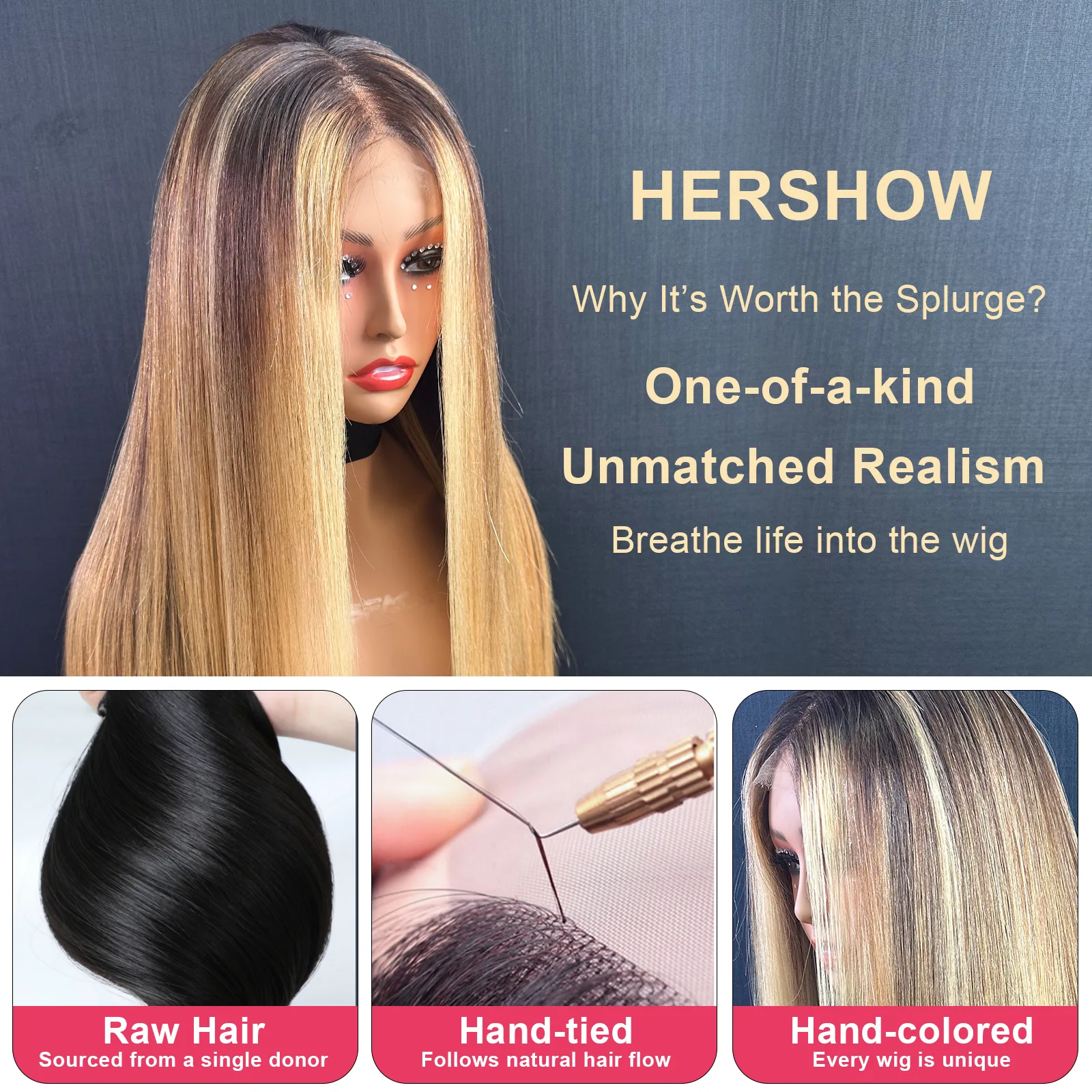 100% raw human hair — single donor virgin hair