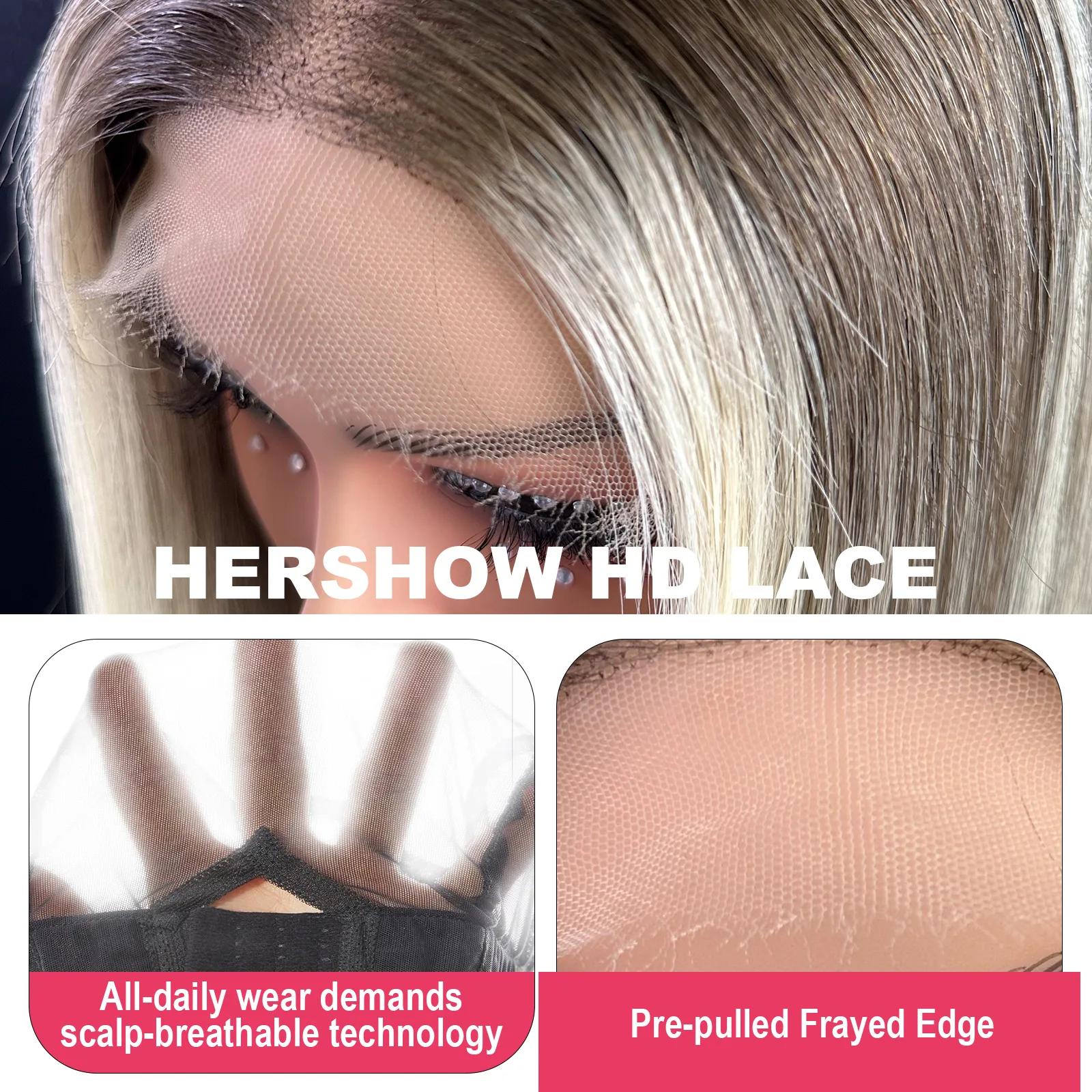 HD lace — breathable scalp technology